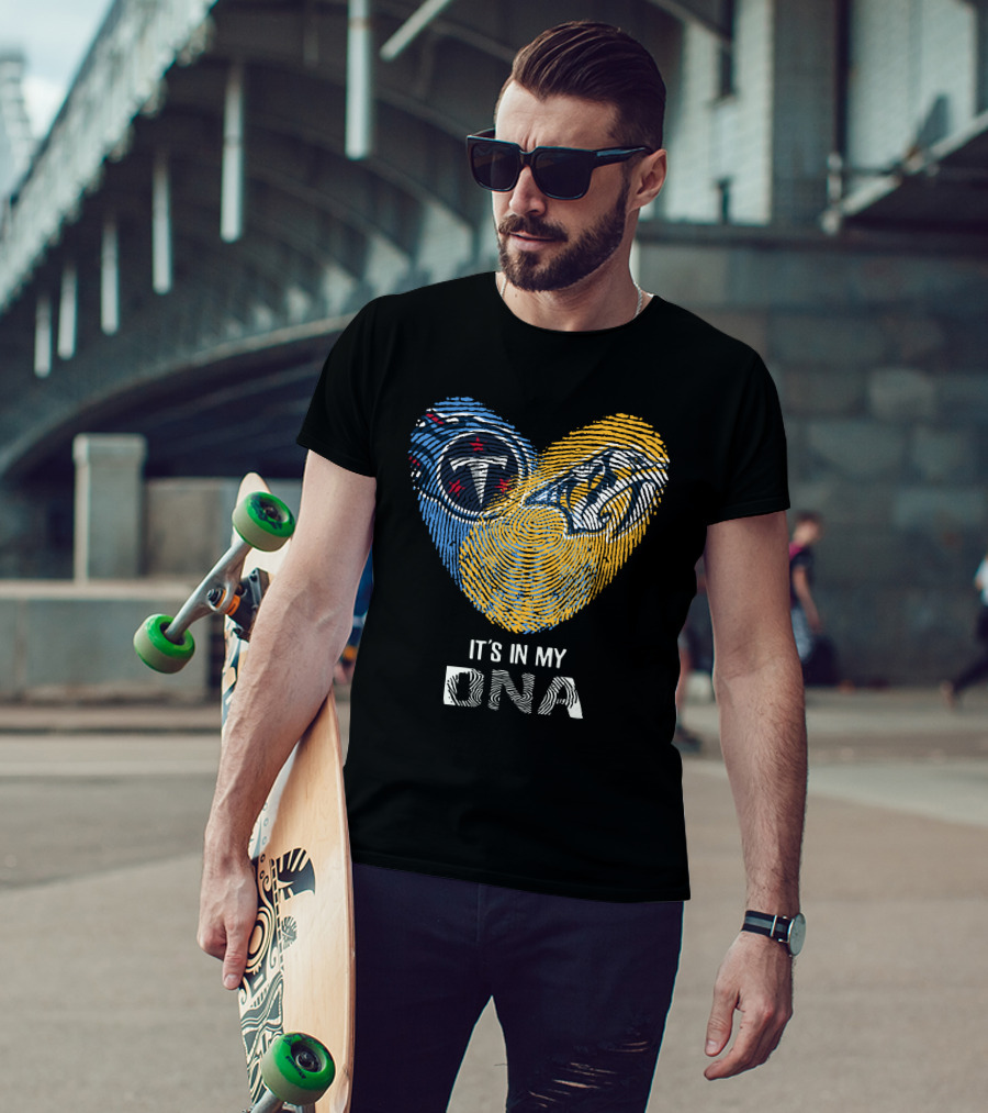 Tennessee Titans And Nashville Predators It's In My DNA T-Shirt