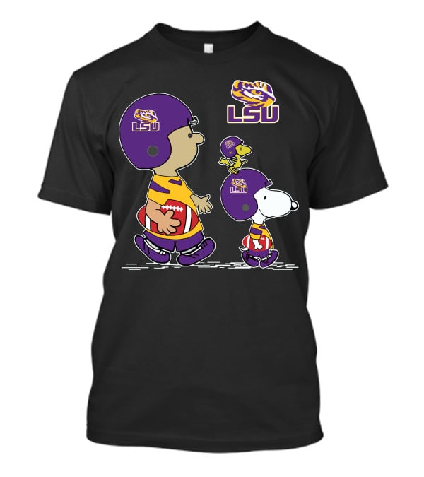 LSU Tigers Snoopy Woodstock Football Players T-Shirt