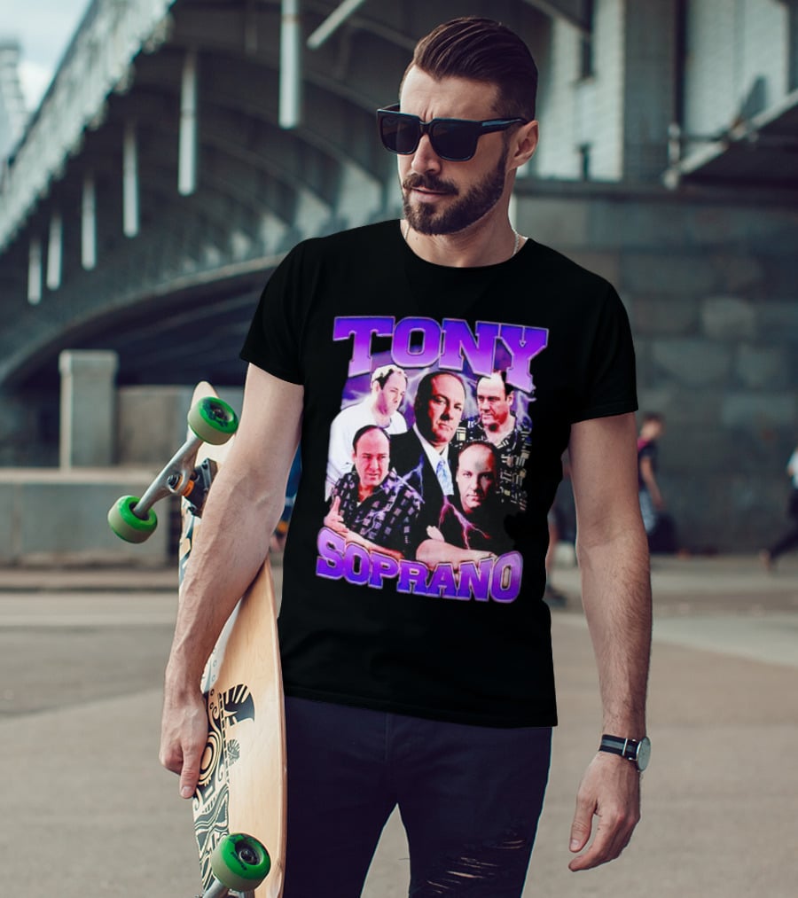 Tony Soprano The Sopranos Character Collage T-Shirt