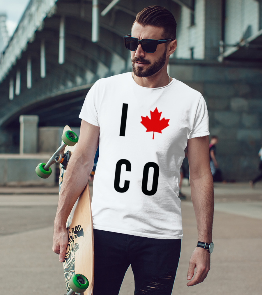 I Love Colorado Maple Leaf Co T-Shirt