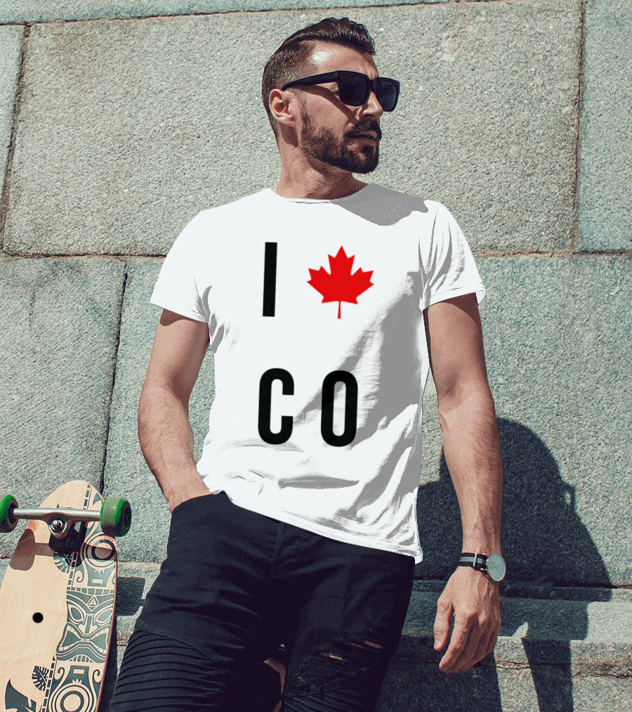 I Love Colorado Maple Leaf Co T-Shirt