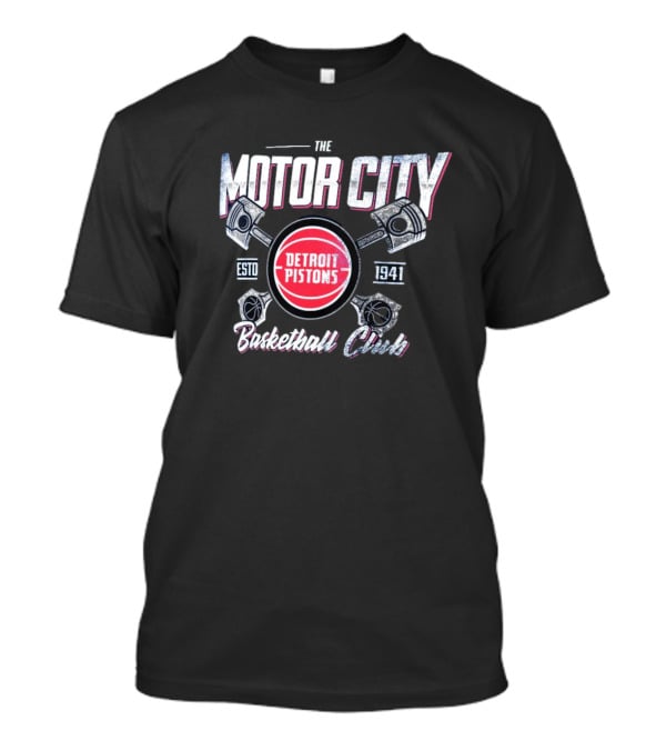Motor City Detroit Pistons Established 1941 Basketball Club T-Shirt