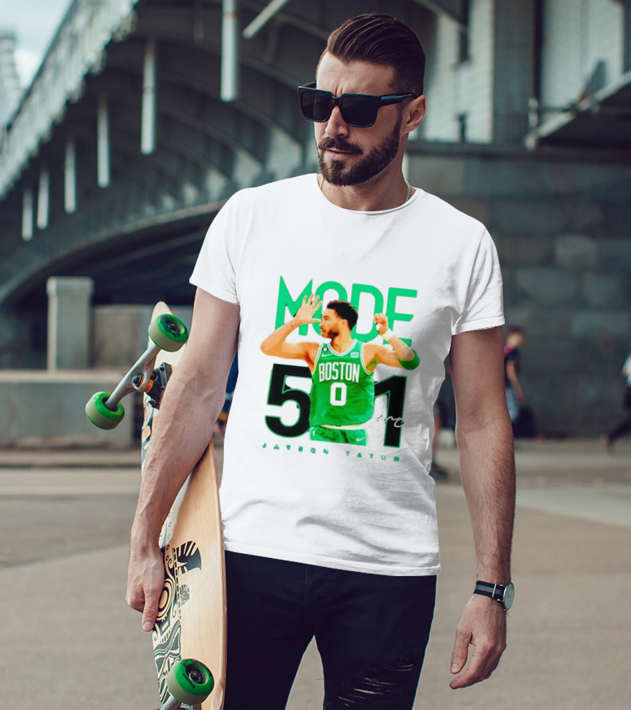 Jayson Tatum Boston Mode 51 Signature Points Game T-Shirt