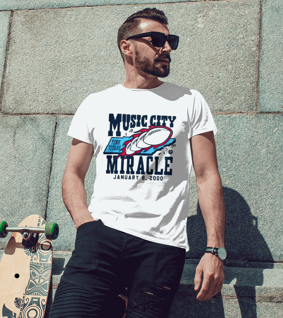 Music City Miracle Tennessee Titans January 8 2000 T-Shirt