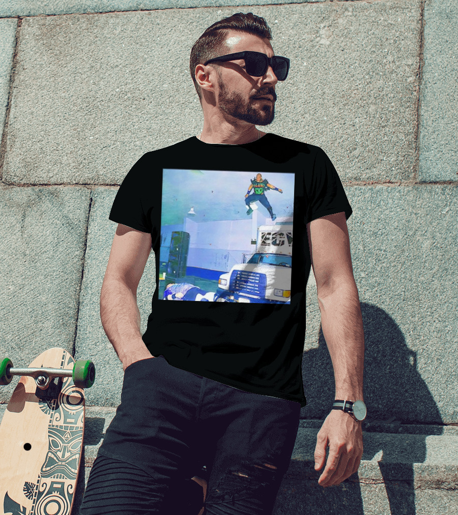 Jerome Young New Jack Flying ECW Truck Arena Scene T-Shirt