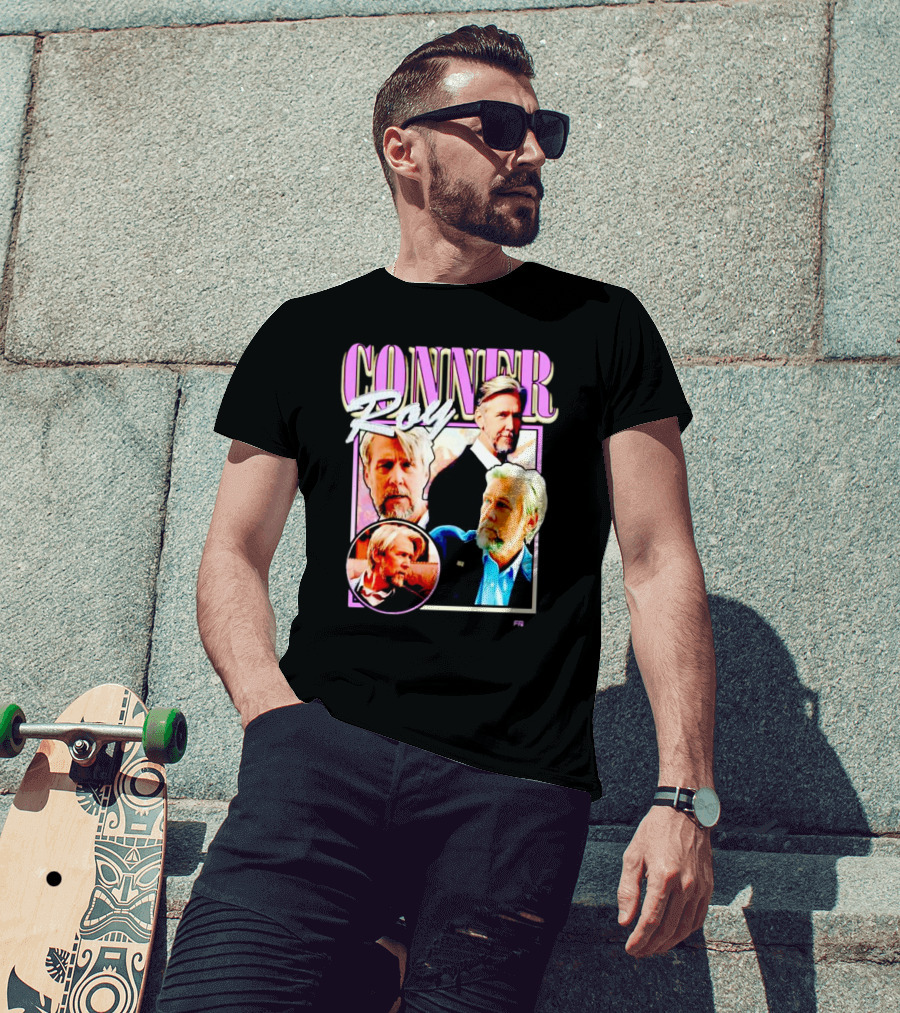 Connor Roy Retro Style Portrait Compilation T-Shirt