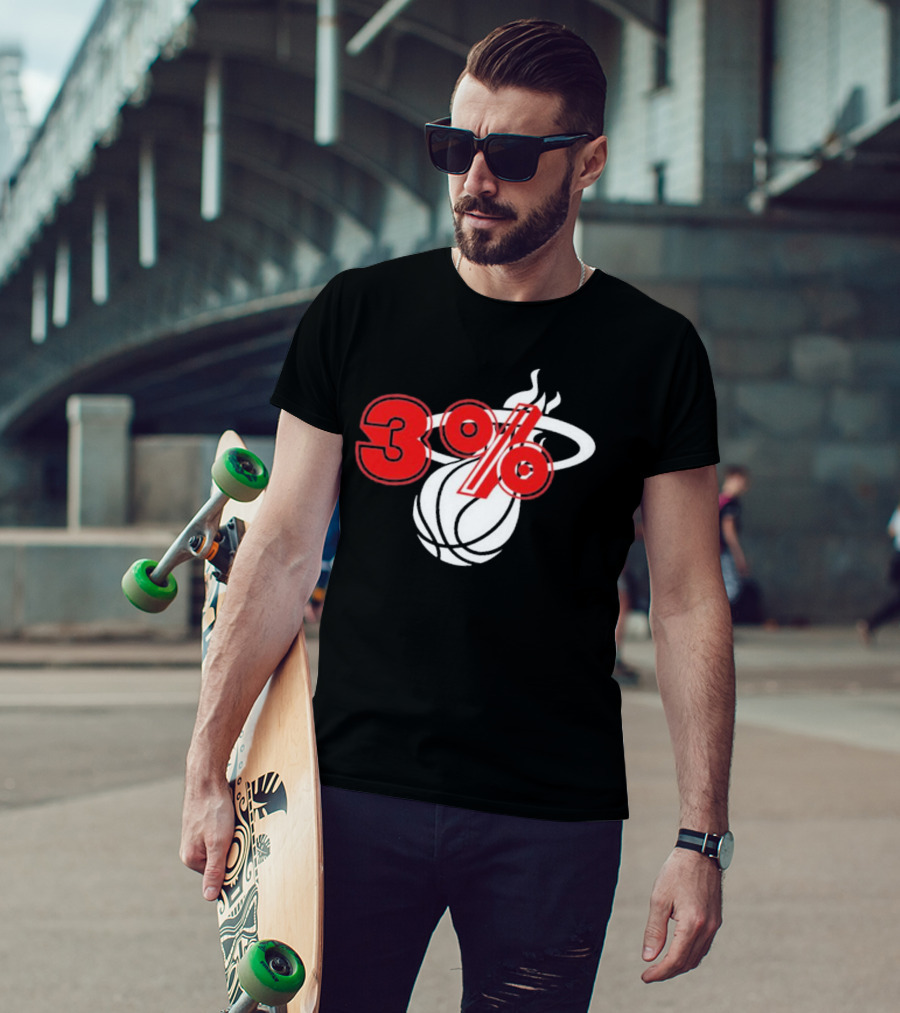 3% Heat Culture Miami Basketball T-Shirt