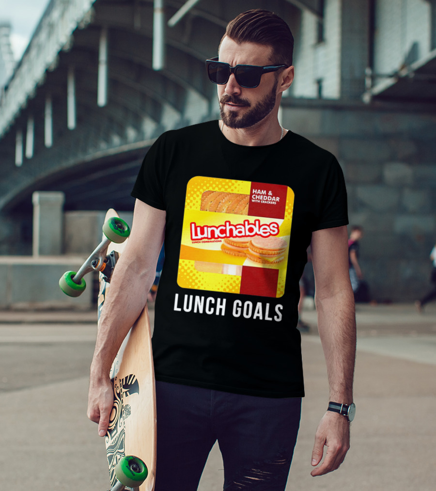 Ham And Cheddar With Crackers Lunchables Lunch Combinations Lunch Goals T-Shirt