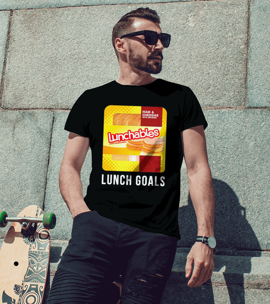 Ham And Cheddar With Crackers Lunchables Lunch Combinations Lunch Goals T-Shirt