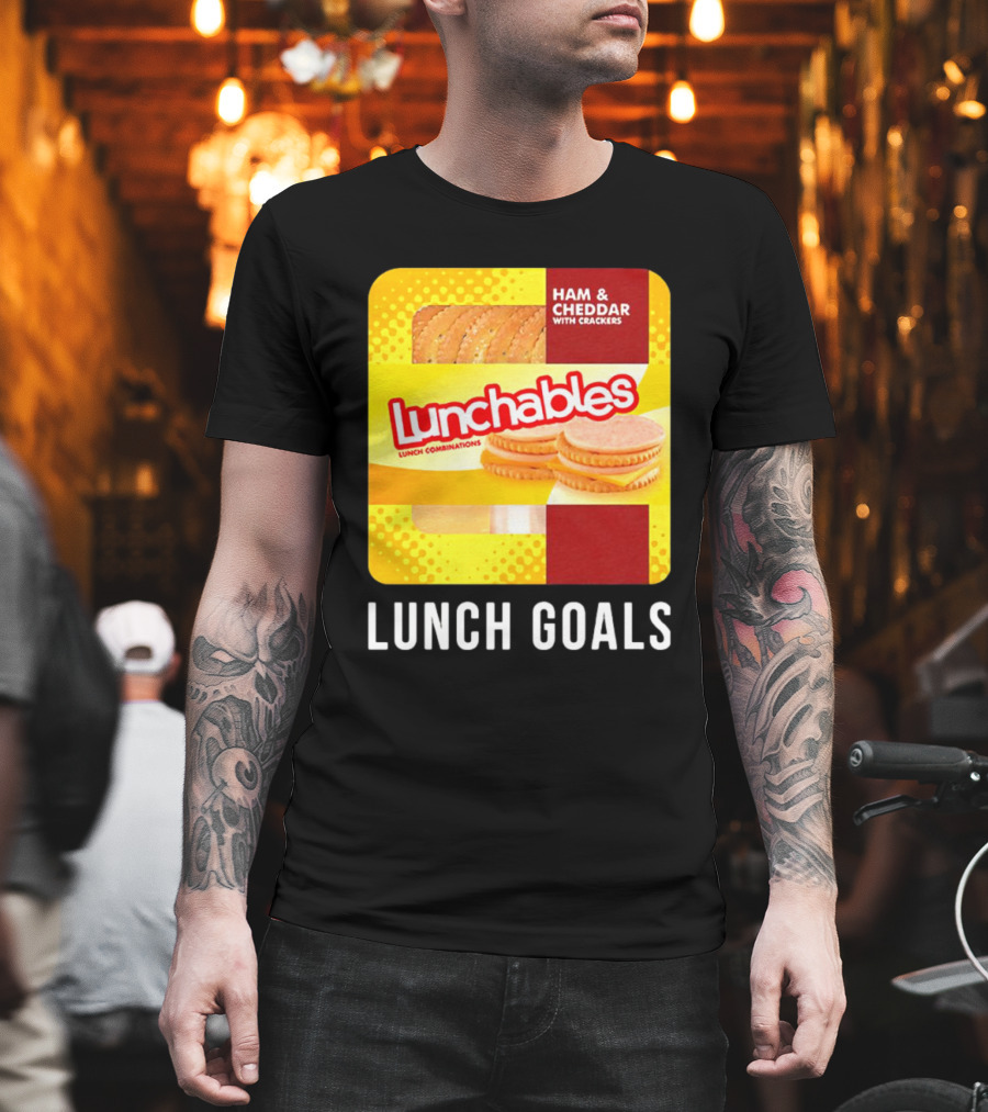 Ham And Cheddar With Crackers Lunchables Lunch Combinations Lunch Goals T-Shirt