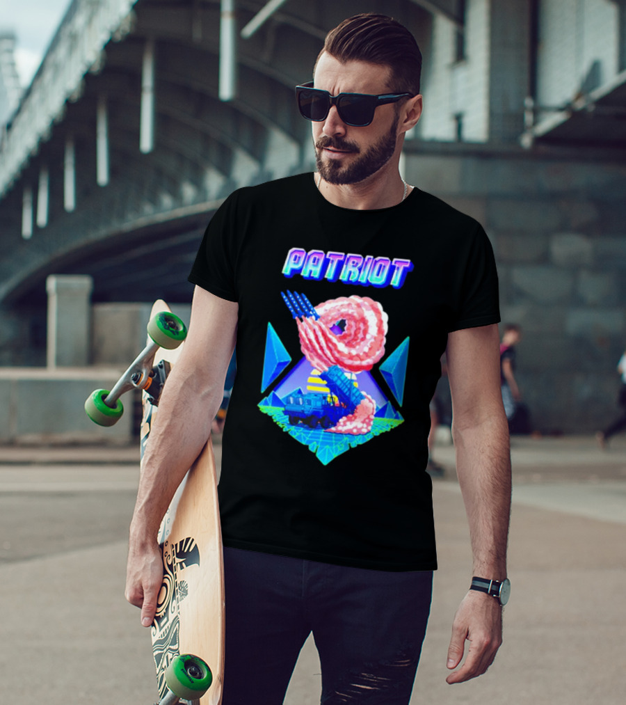 Patriot Retro Futuristic Missile Launcher T-Shirt