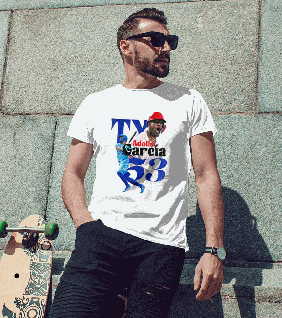 Adolis Garcia Texas Rangers 53 El Bombi Baseball Player T-Shirt