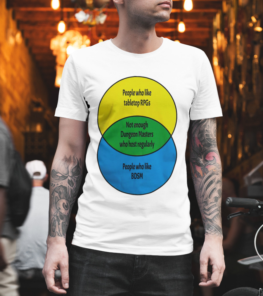 People Who Like Tabletop RPGs Not Enough Dungeon Masters Who Host Regularly People Who Like BDSM T-Shirt