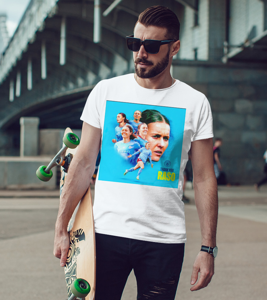 Thank You Raso Hayley Manchester City Etihad T-Shirt