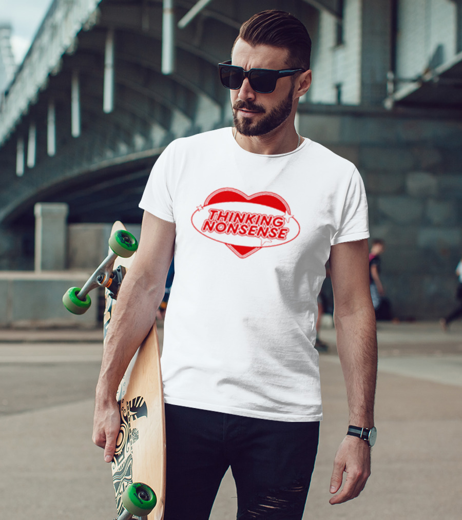 Thinking Nonsense Red Heart Star T-Shirt