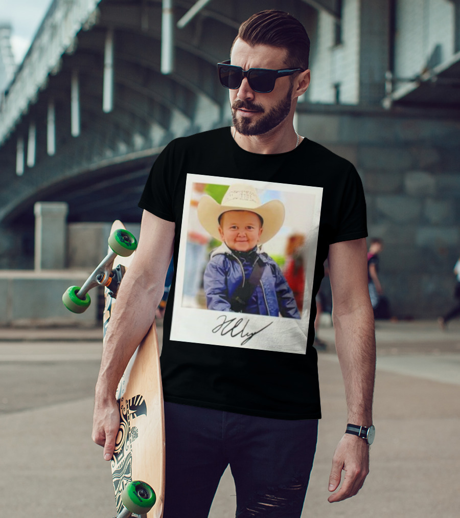 Hasbulla Magomedov Cowboy Polaroid Signature Image T-Shirt
