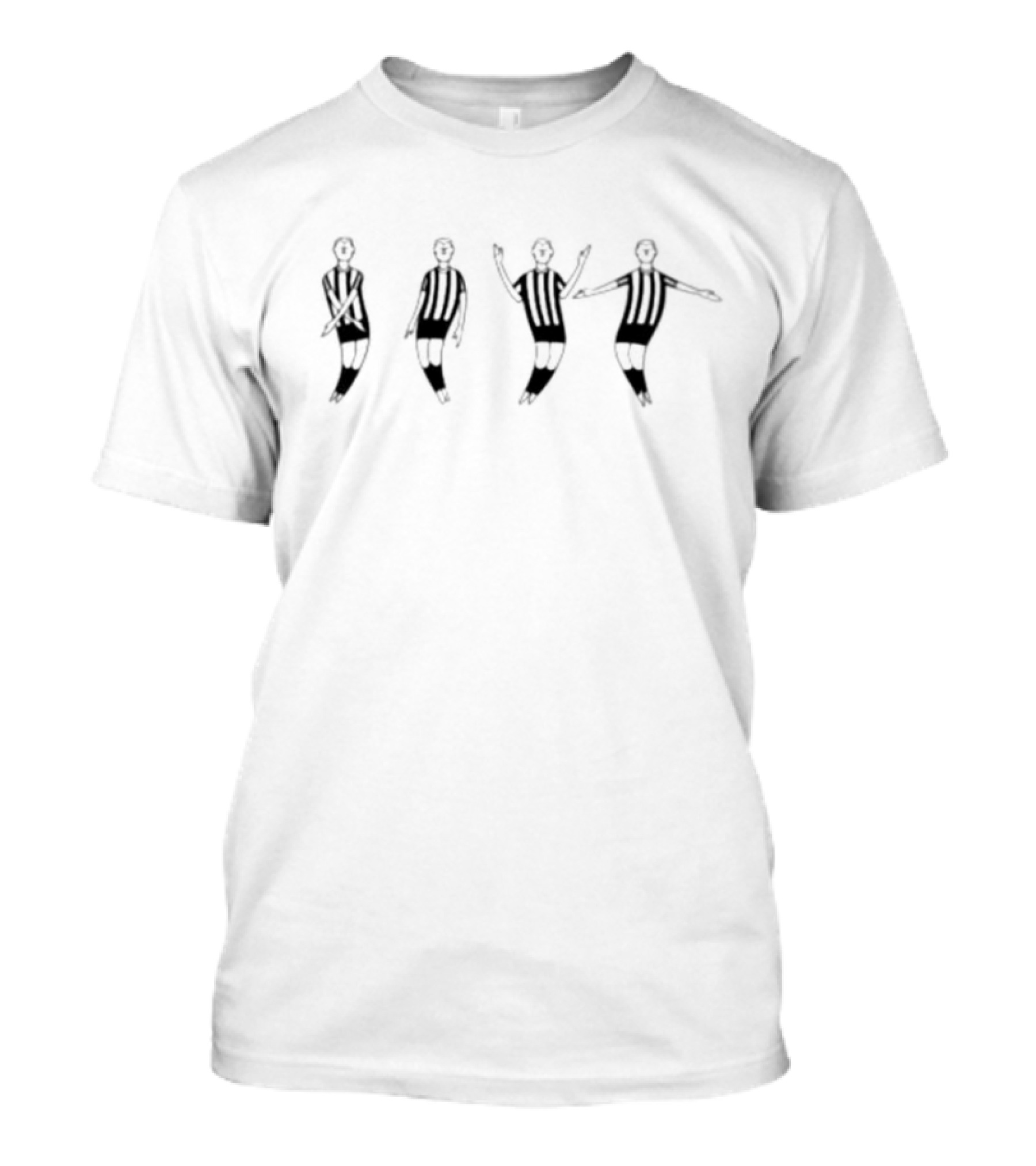 Big Dan Burn Soccer Figures In Striped Uniforms T-Shirt