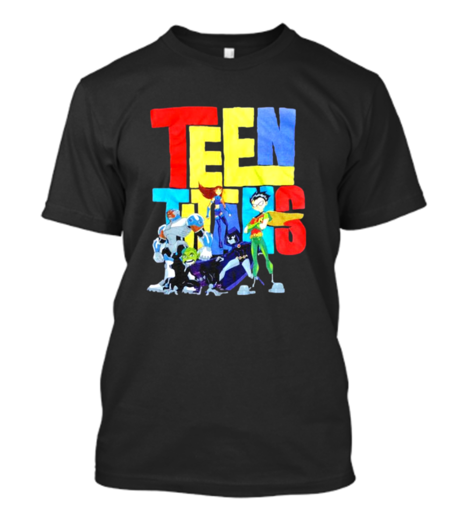 Teen Titans Cartoon Characters Group Pose T-Shirt