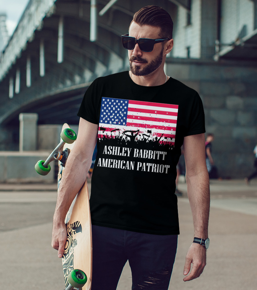 Ashley Babbitt American Patriot USA Flag Protesters T-Shirt