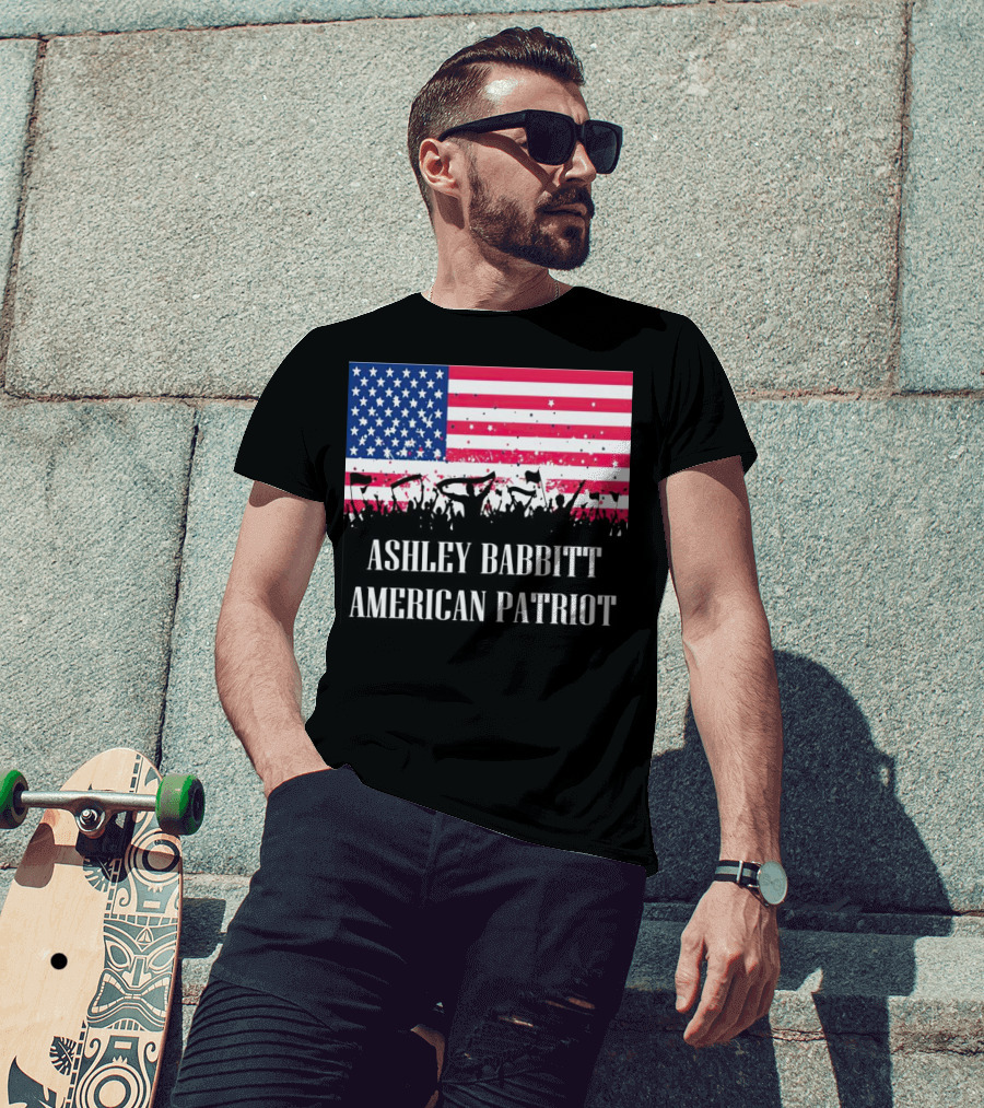 Ashley Babbitt American Patriot USA Flag Protesters T-Shirt