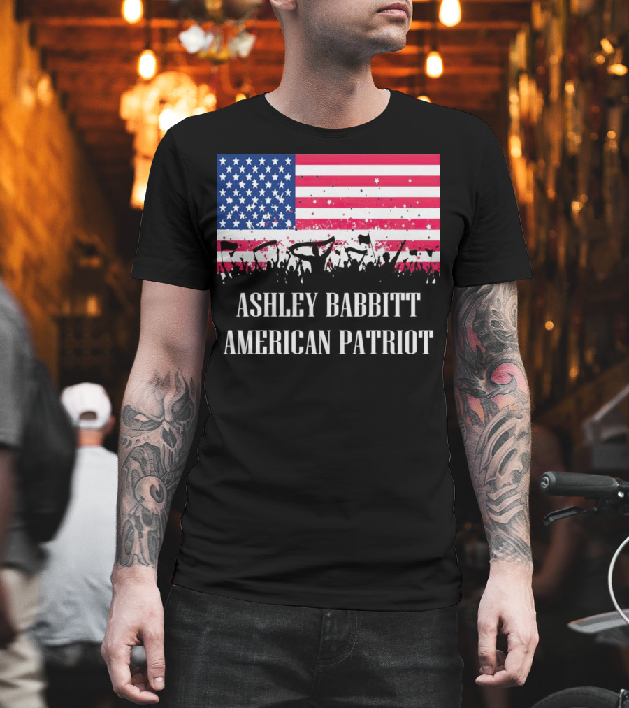 Ashley Babbitt American Patriot USA Flag Protesters T-Shirt