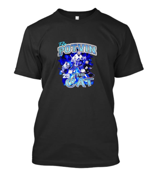 Felix Potvin 29 Toronto Maple Leafs The Cat Ice Hockey T-Shirt