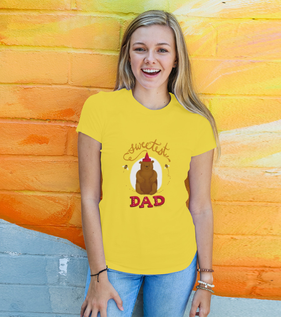 Sweetest Dad Bear Fathers Day T-Shirt