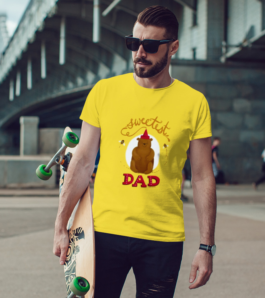 Sweetest Dad Bear Fathers Day T-Shirt