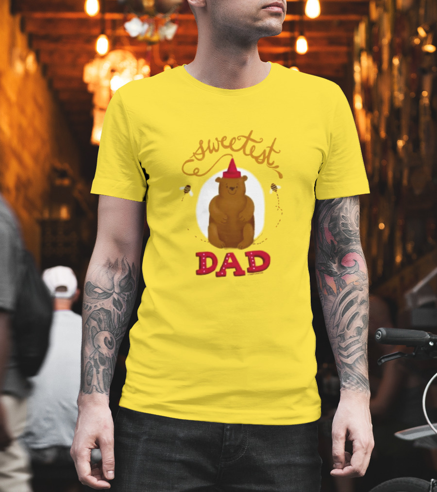 Sweetest Dad Bear Fathers Day T-Shirt