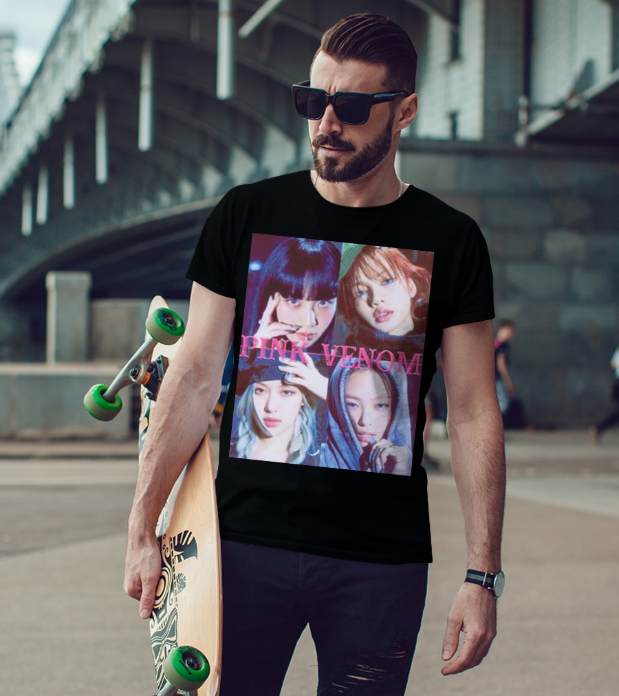 BLACKPINK Born Pink Pink Venom Album Cover T-Shirt