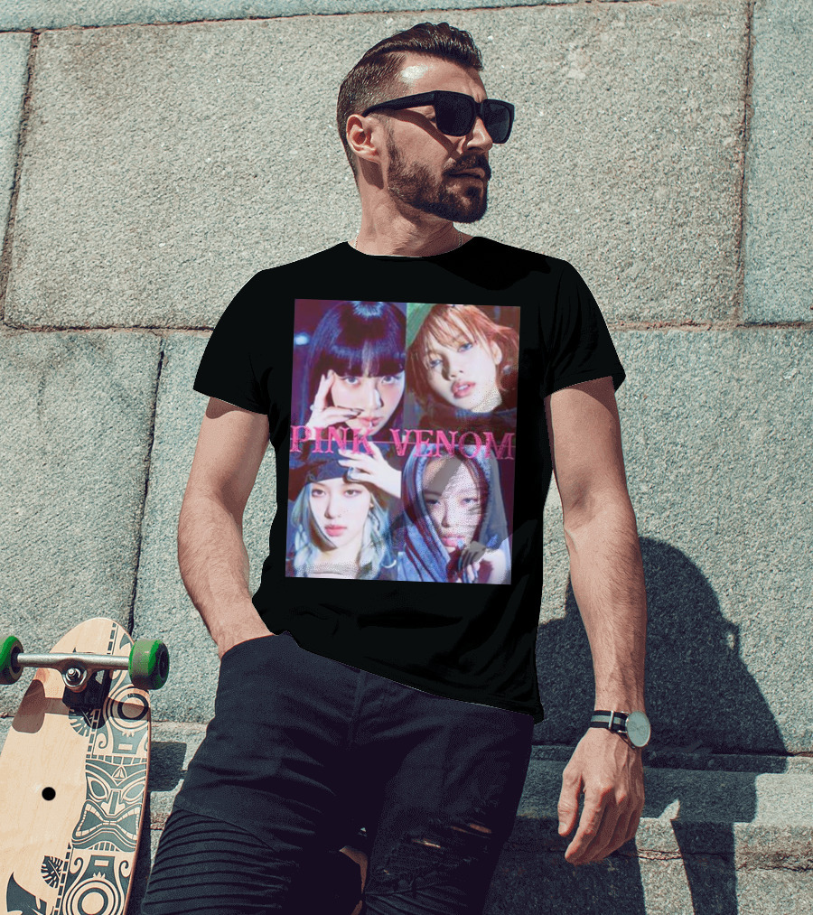 BLACKPINK Born Pink Pink Venom Album Cover T-Shirt