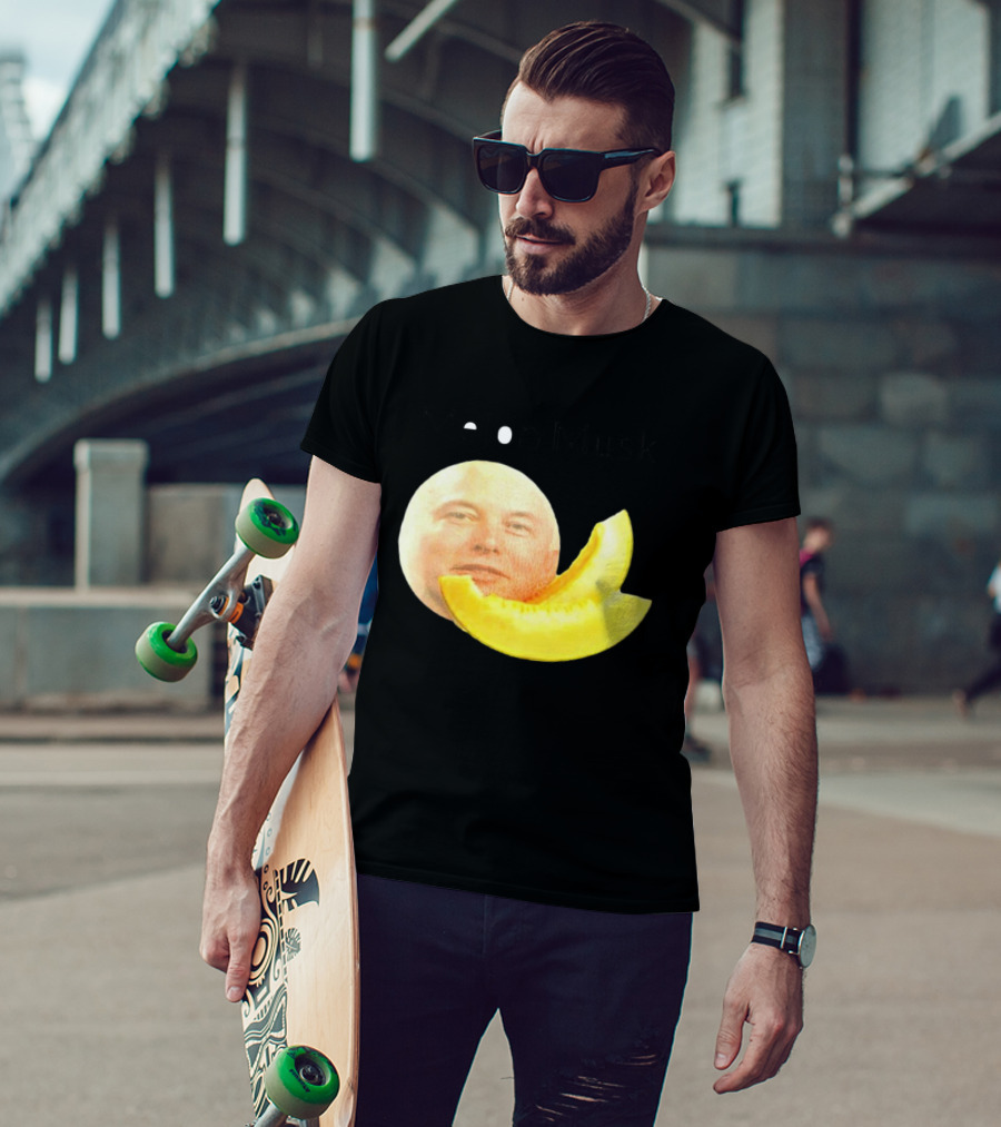 Melon Musk Canary Musk Face With Melon Slice T-Shirt