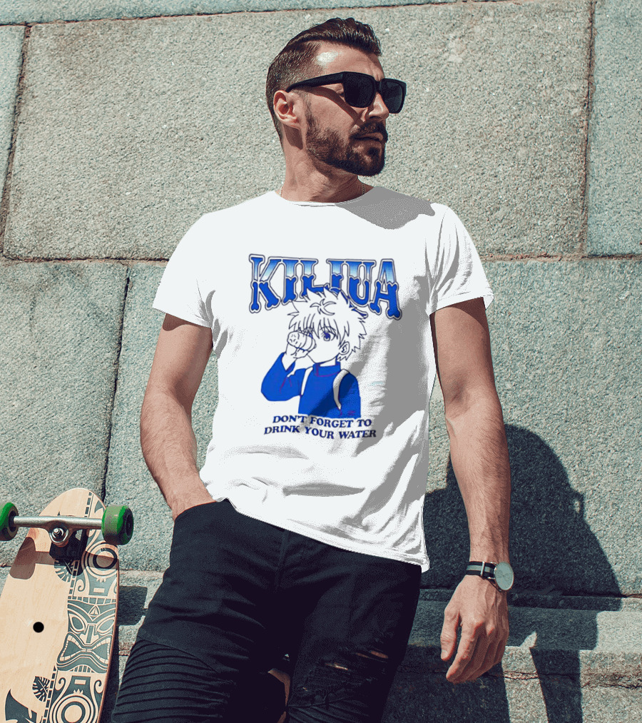 Killua Zoldyck Don't Forget To Drink Your Water T-Shirt