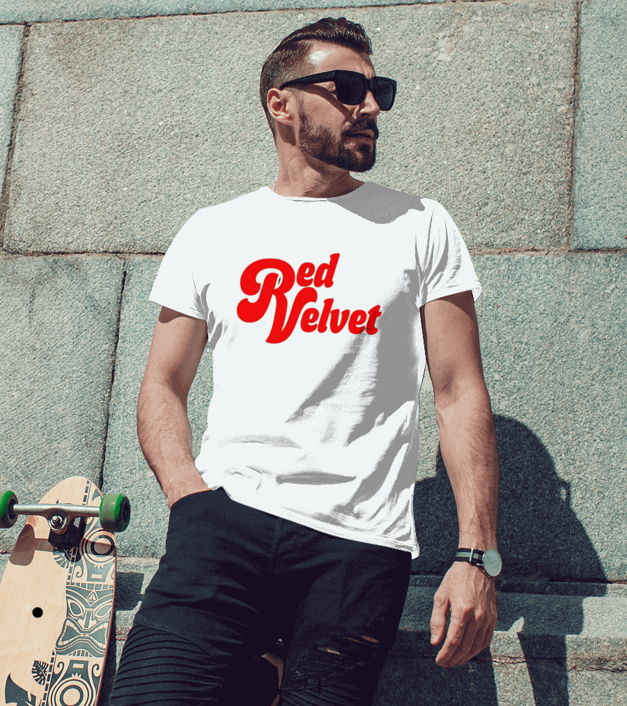 Kevin Huerter Red Velvet Bold Retro Script T-Shirt