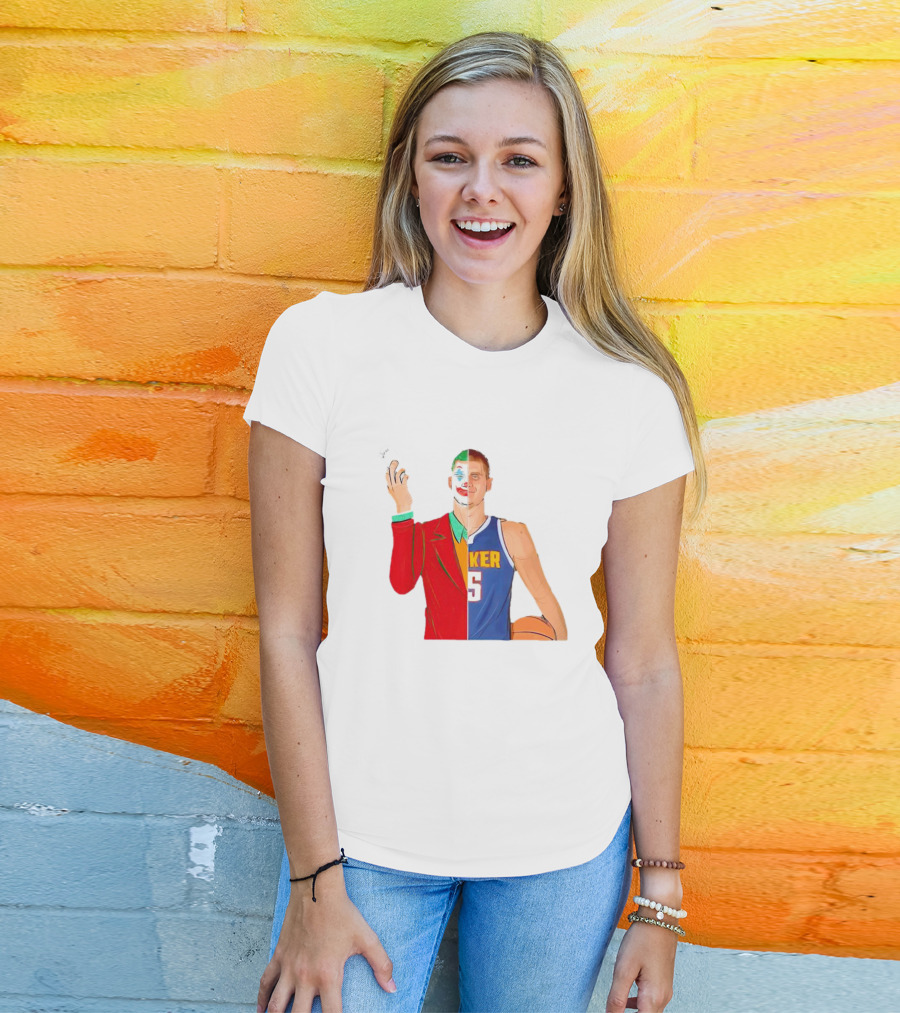 Nikola Jokic The Joker Dual Basketball Character T-Shirt
