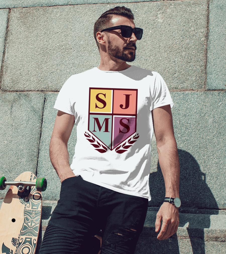 SJMS Shield Emblem Amphibious Crest Metal T-Shirt