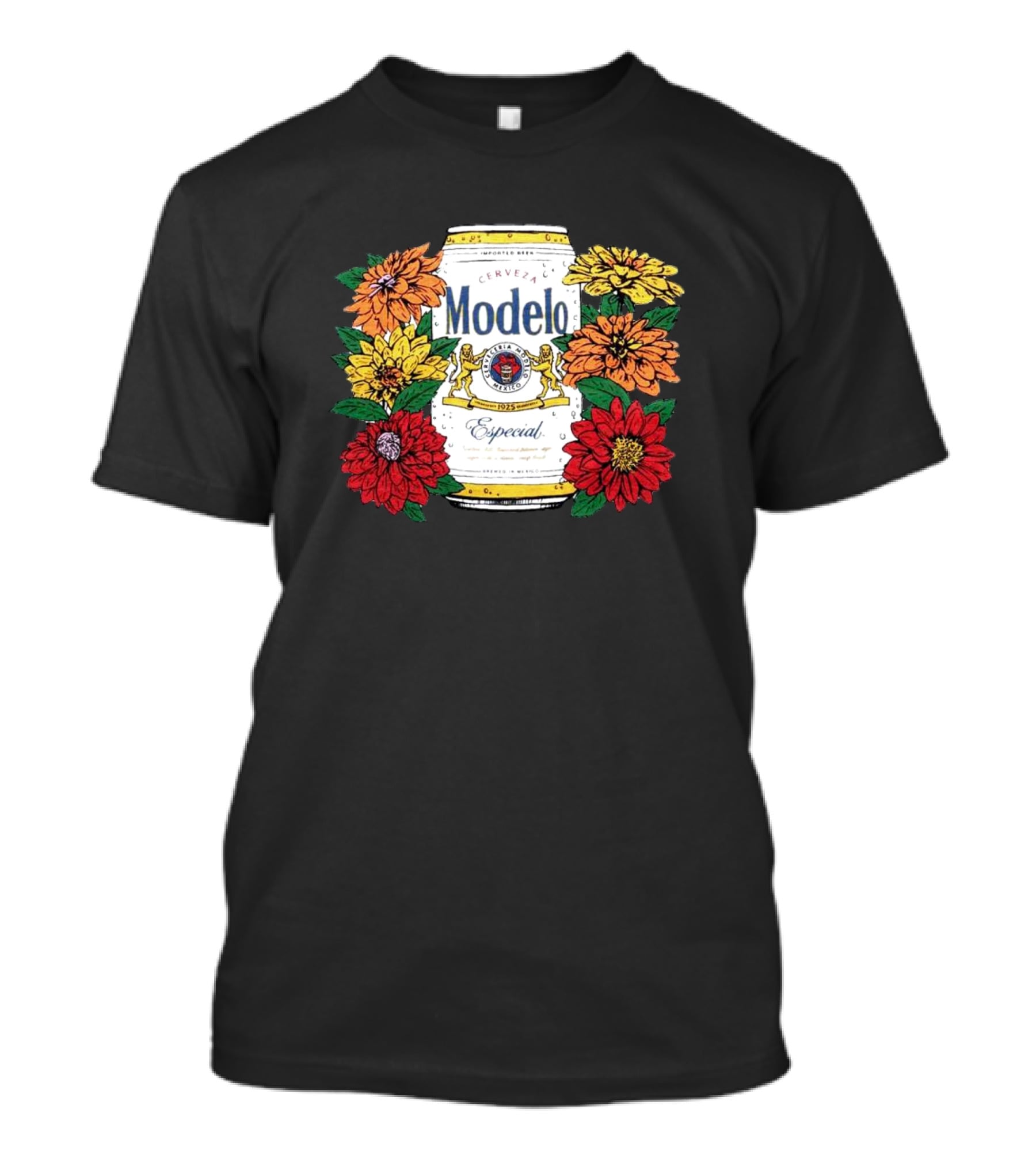 Cerveza Modelo Especial Floral Can T-Shirt