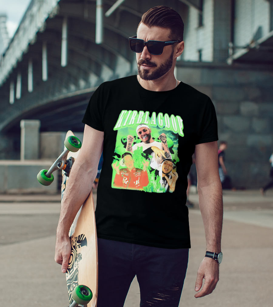 Kirblagoop Vintage Graphic With Tattoos And Racing Jacket T-Shirt