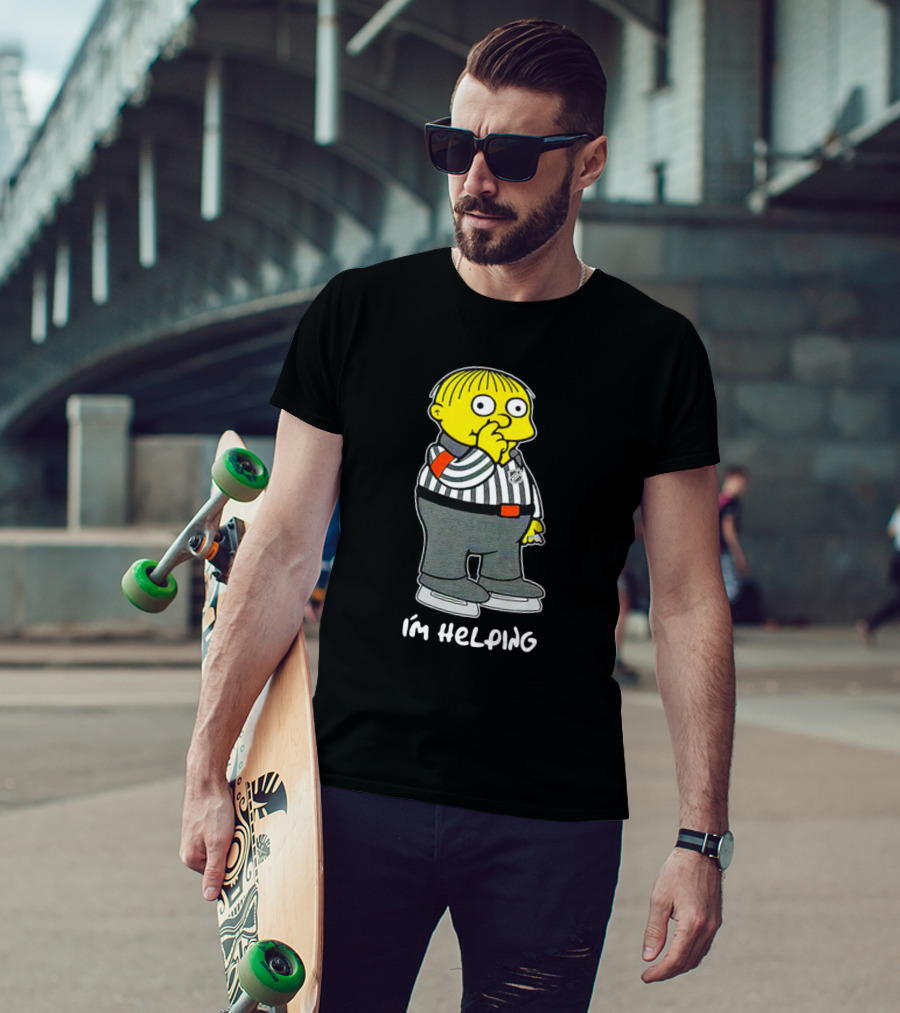 Ralph Wiggum I'm Helping The Simpsons NHL Referee T-Shirt