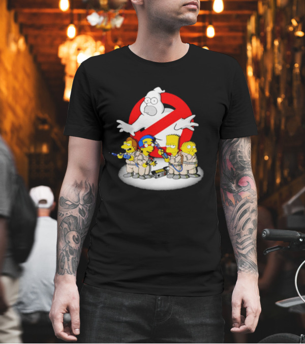 The Simpsons Homer Busters Ghostbusters Parody Bart Milhouse Nelson Ralph T-Shirt The Simpsons Homer Busters Ghostbusters Parody Bart Milhouse Nelson Ralph T-Shirt