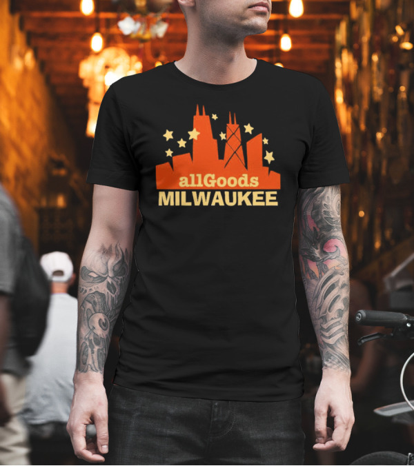 allGoods Milwaukee Skyline Stars T-Shirt allGoods Milwaukee Skyline Stars T-Shirt
