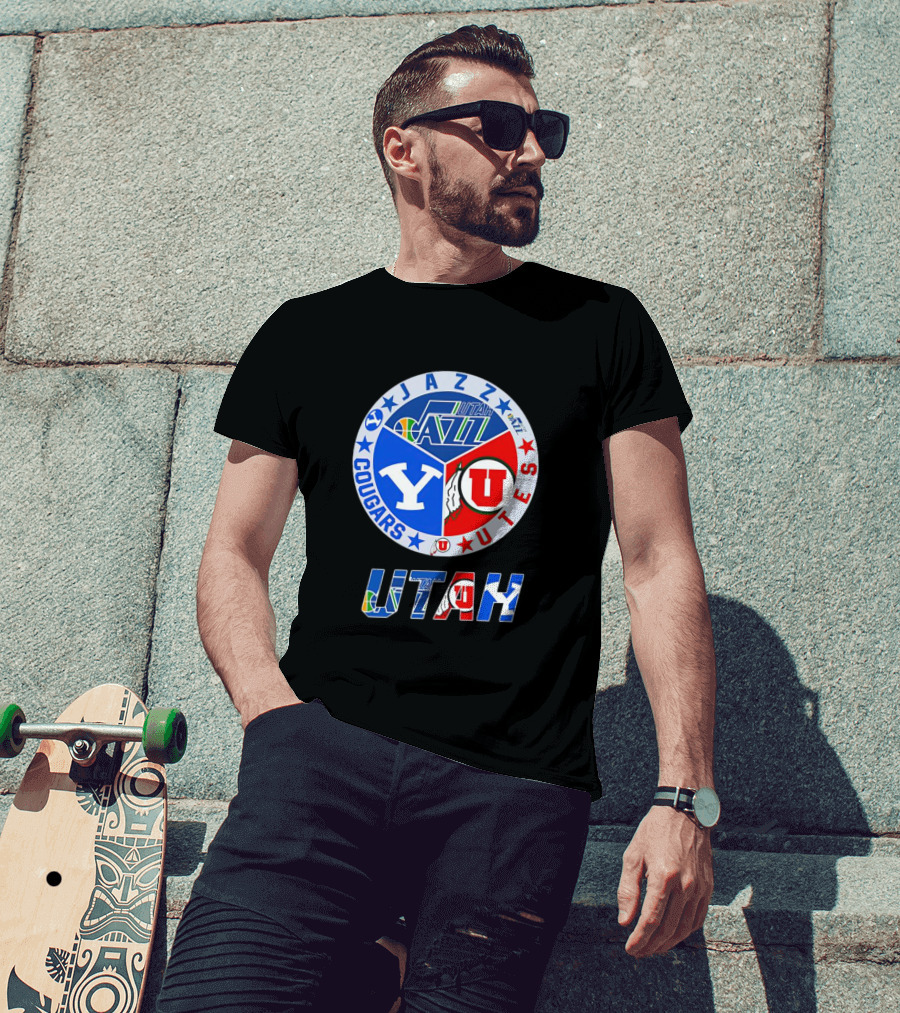 Jazz Cougars Utes Utah Sports Team T-Shirt