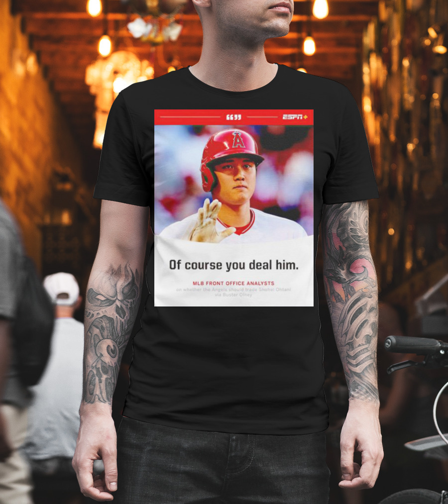 ESPN+ Shohei Ohtani MLB Front Office Analysts Trade Discussion T-Shirt