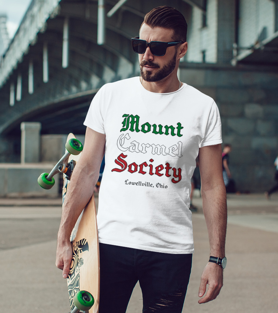 Mount Carmel Society Lowellville Ohio Green T-Shirt