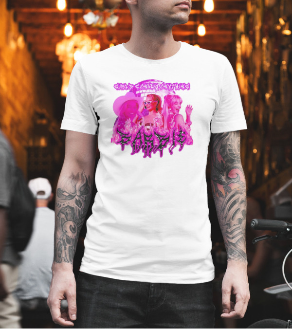 Girls Can Do Anything Barbie Pink Flames T-Shirt Girls Can Do Anything Barbie Pink Flames T-Shirt