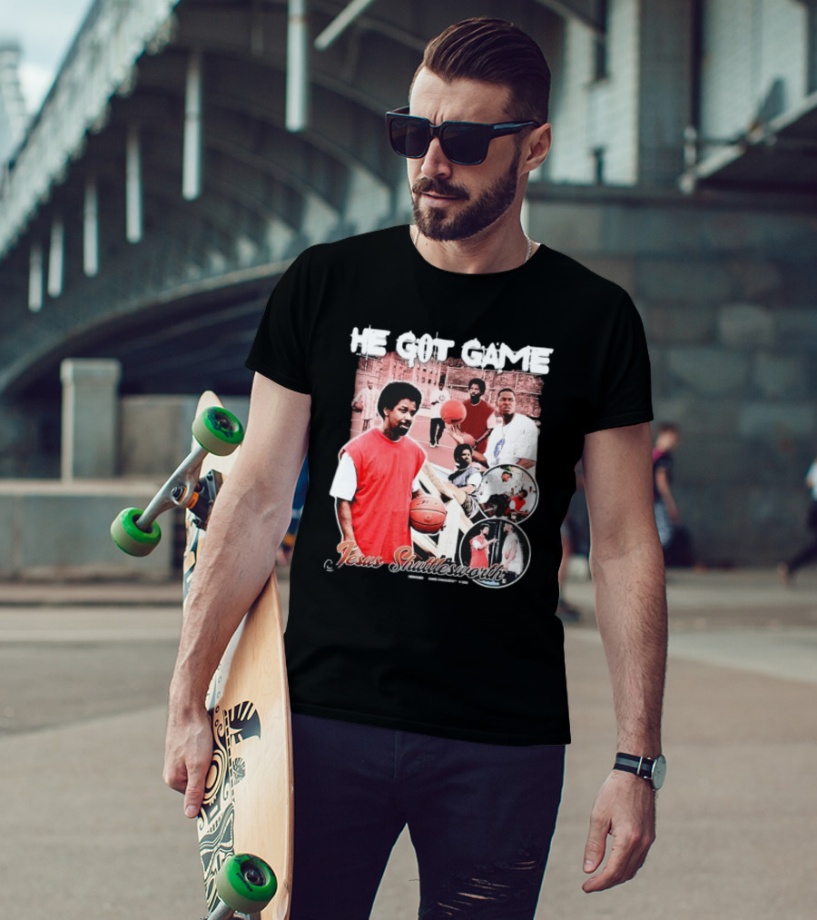 He Got Game Jesus Shuttlesworth Urban Basketball Scene 1998 T-Shirt