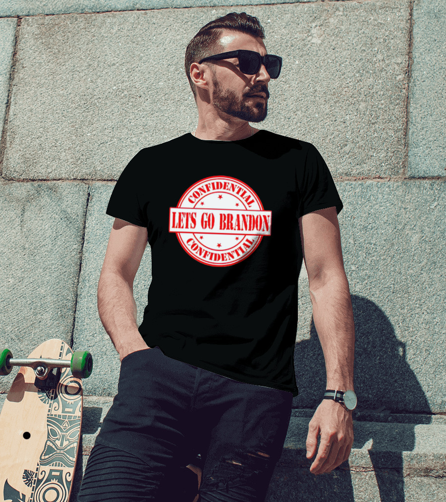 Let's Go Brandon Confidential Stamp T-Shirt