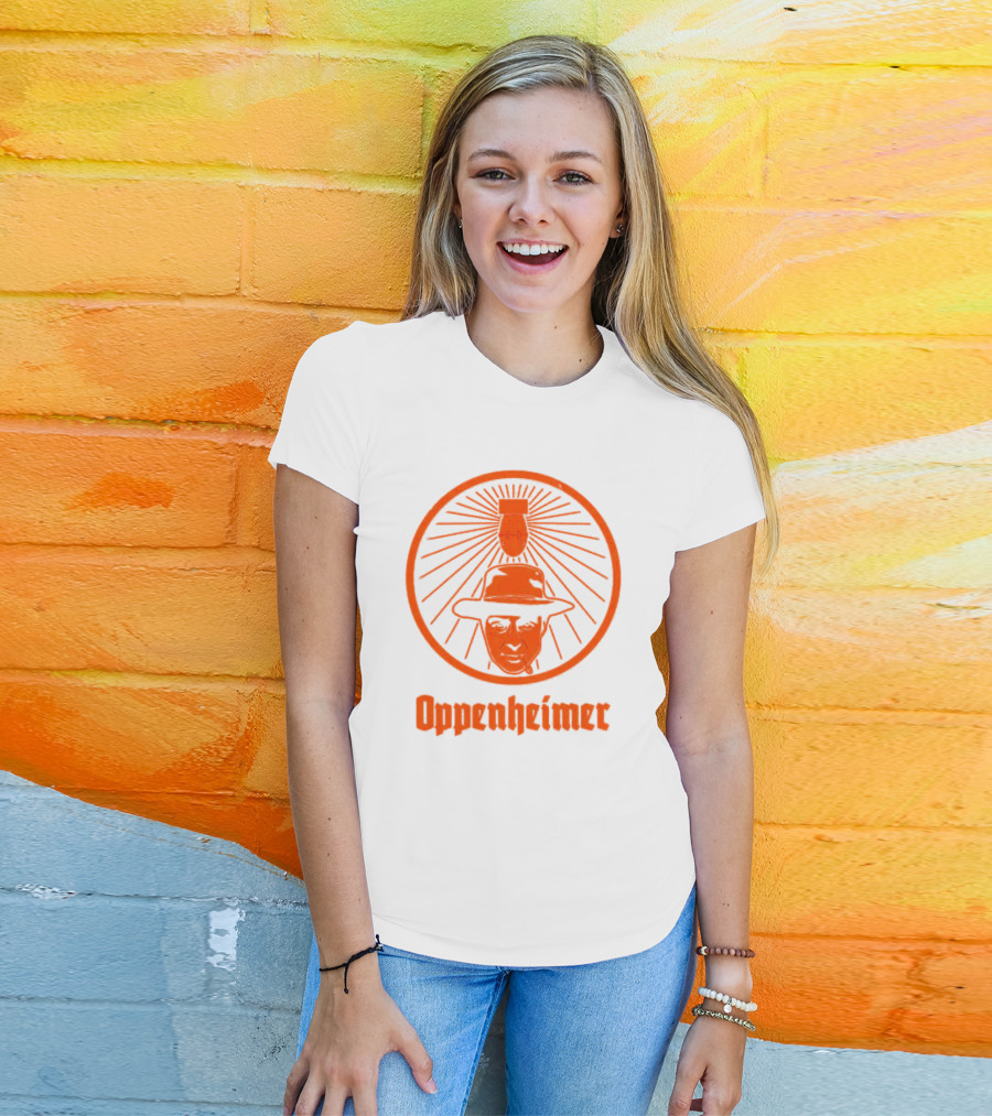 Oppenheimer Atom Meister Iconic Bomb Hat T-Shirt