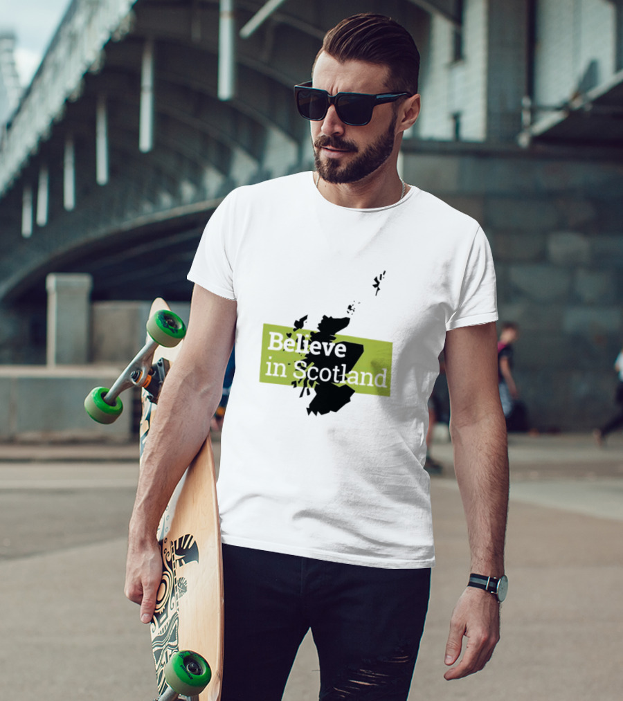 Believe In Scotland Map T-Shirt