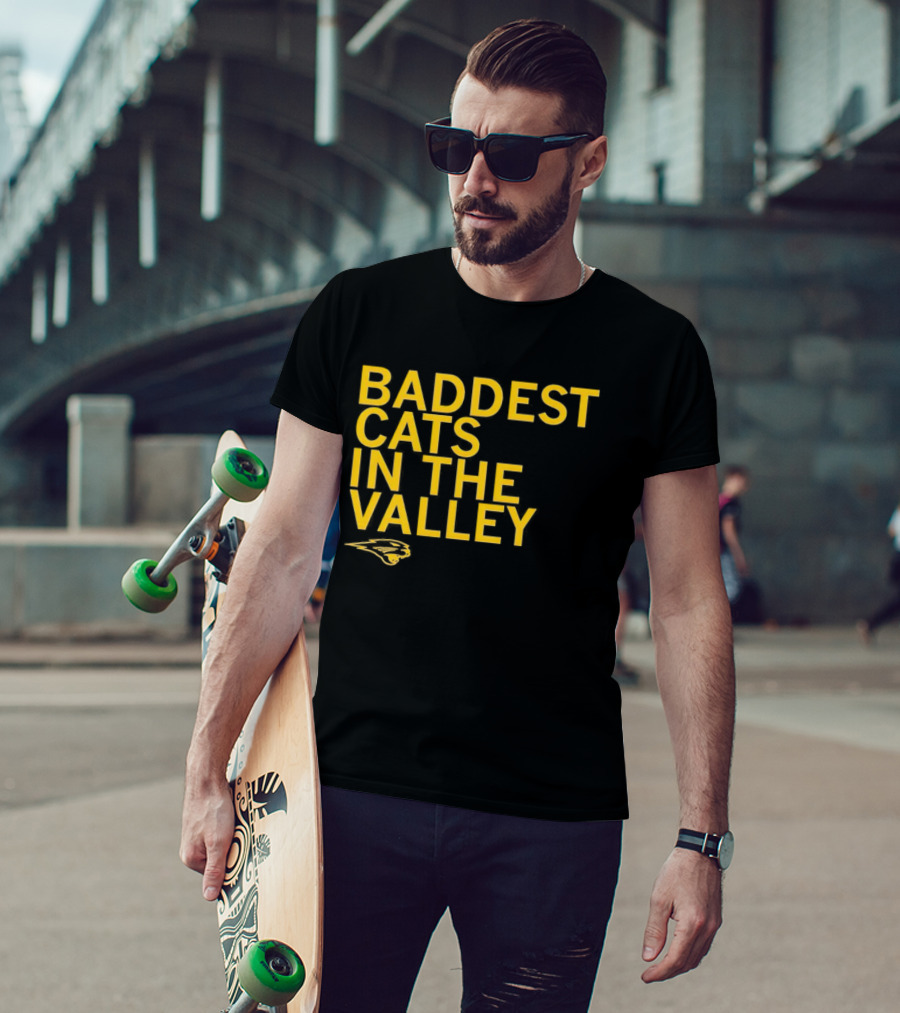 Baddest Cats In The Valley Northern Iowa Panthers T-Shirt